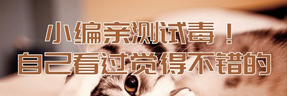 小編親測試毒！自己看過覺得不錯的